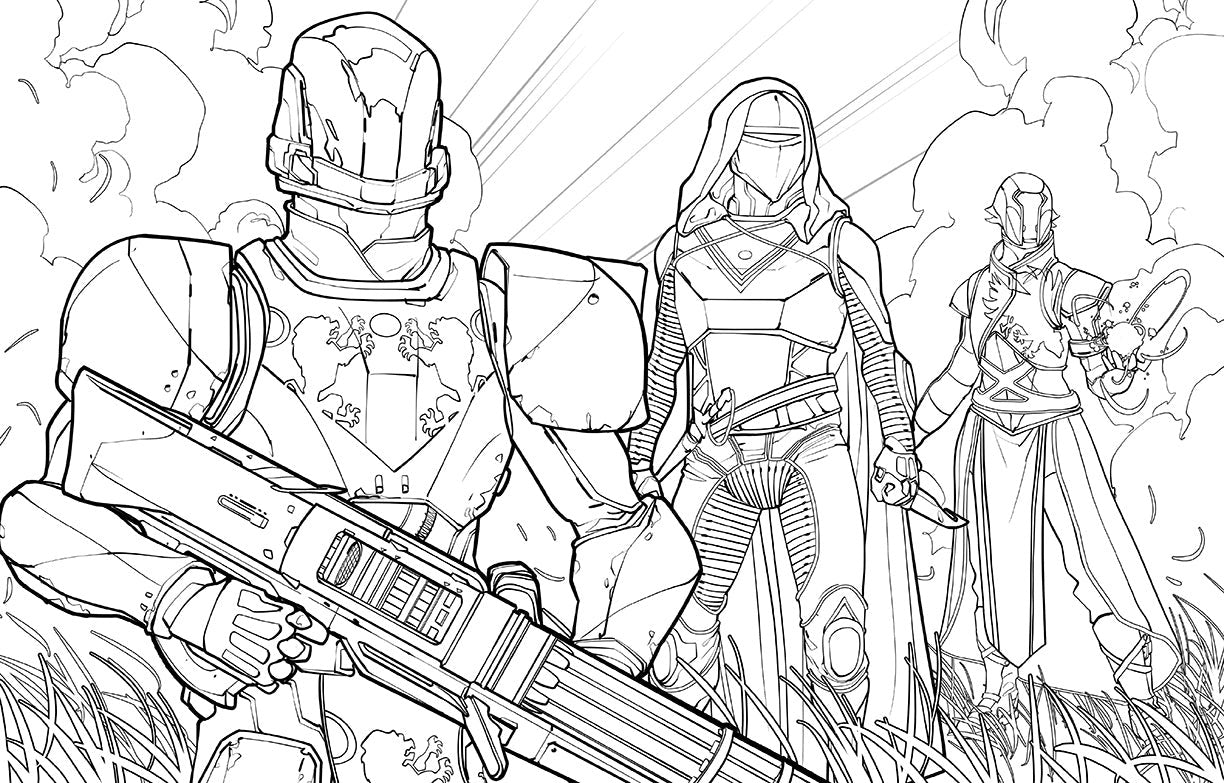 Destiny: The Official Coloring Book Vol. 2 inside page 5