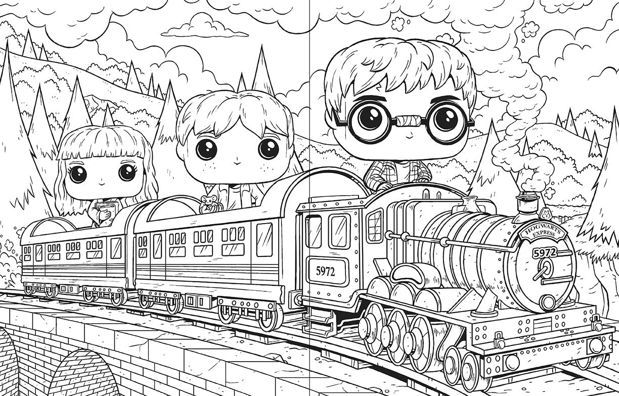 Official Funko Pop! Harry Potter Coloring Book inside page 1