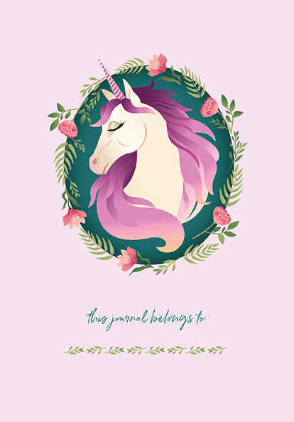 I Wish I Was a Unicorn Embroidered Journal inside page 1