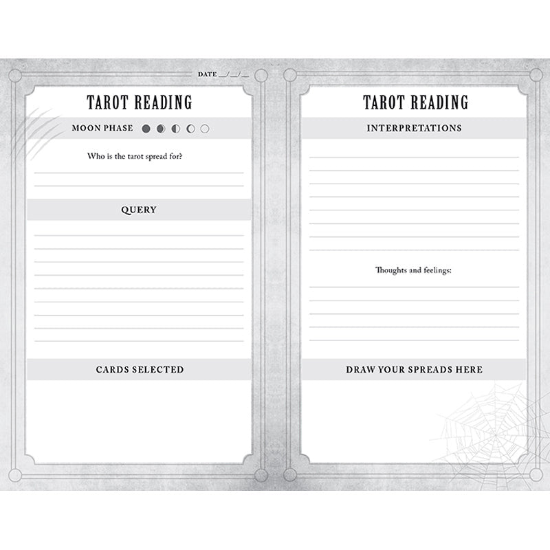 Universal Monsters Tarot Journal inside page 3
