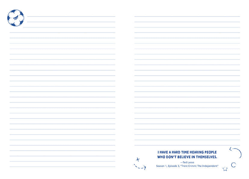 Ted Lasso: Believe Hardcover Journal inside page 2
