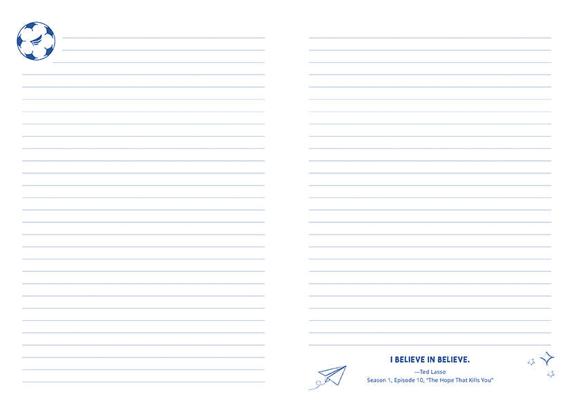 Ted Lasso: Believe Hardcover Journal inside page 3