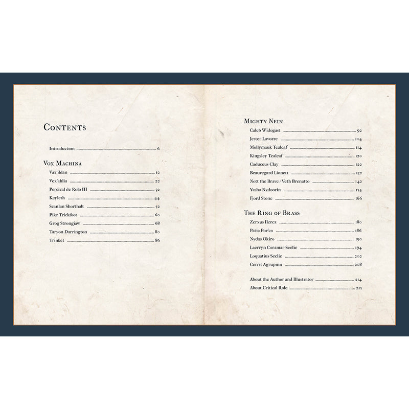 Critical Role: The Armory of Heroes inside page 1