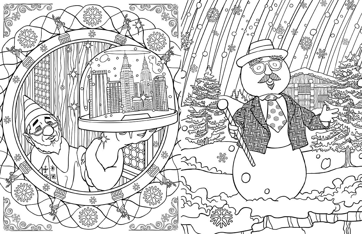 Elf: The Official Coloring Book inside page 1