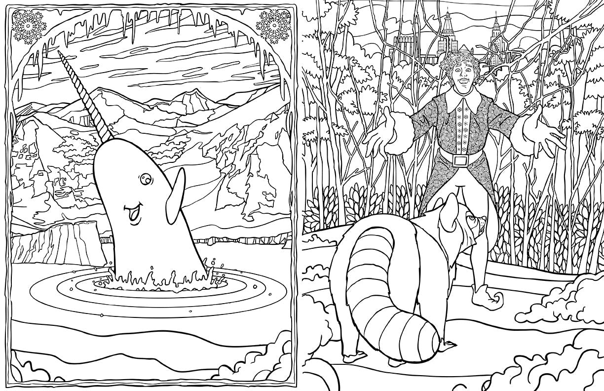 Elf: The Official Coloring Book inside page 2