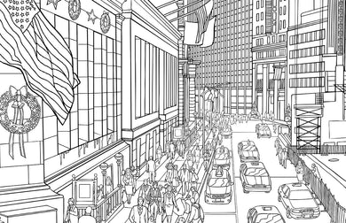 Elf: The Official Coloring Book inside page 3