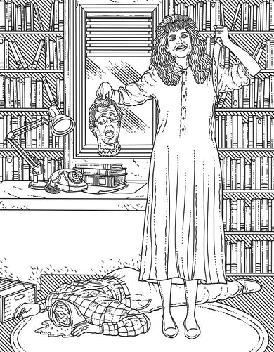 Beetlejuice: The Official Coloring Book inside page 3
