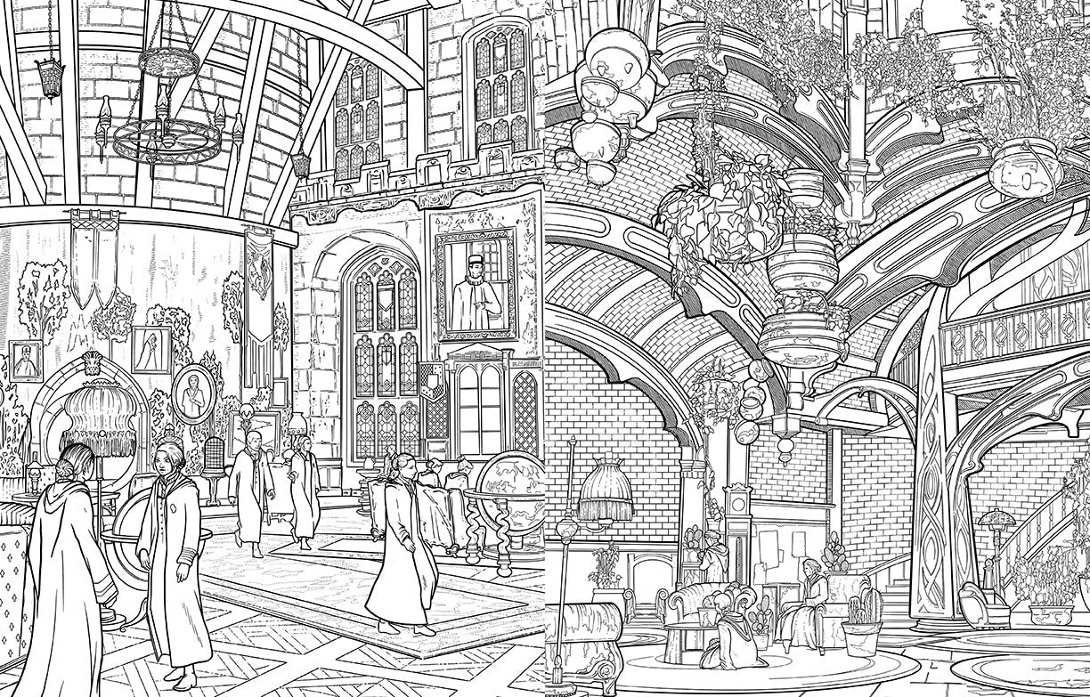 Hogwarts Legacy: The Official Coloring Book inside page 1