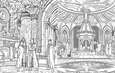 Hogwarts Legacy: The Official Coloring Book inside page 2