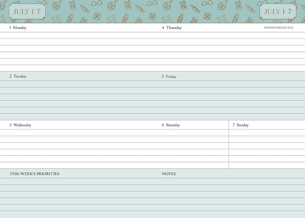 Harry Potter 2024-2025 Academic Year Planner inside page 3