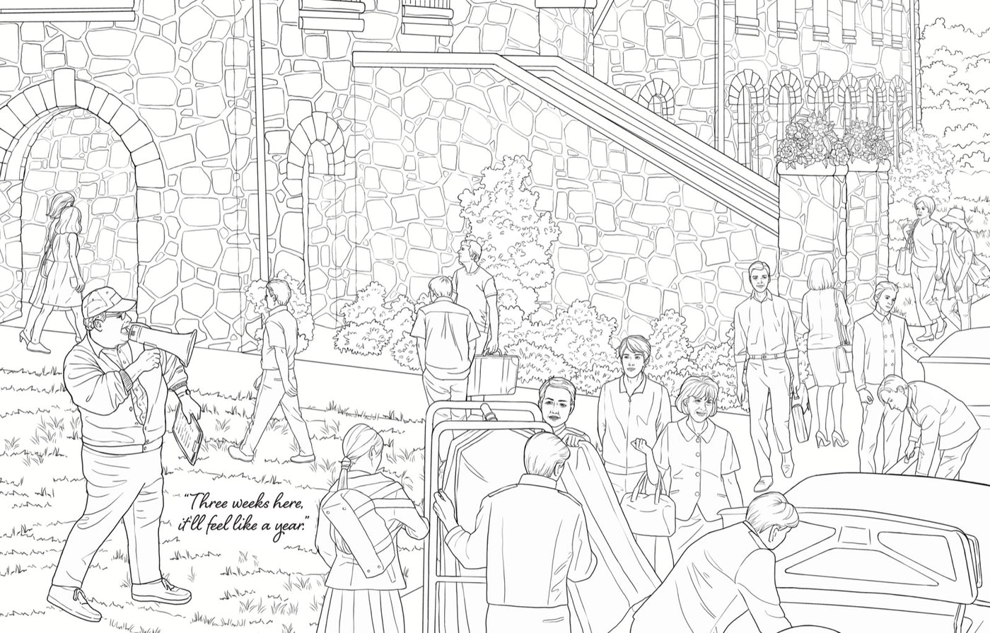 Dirty Dancing: The Official Coloring Book inside page 1