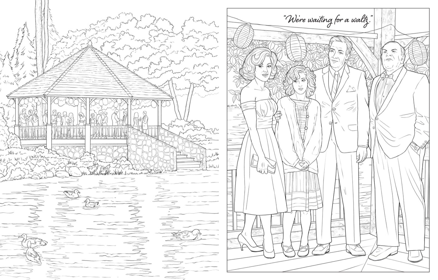 Dirty Dancing: The Official Coloring Book inside page 2