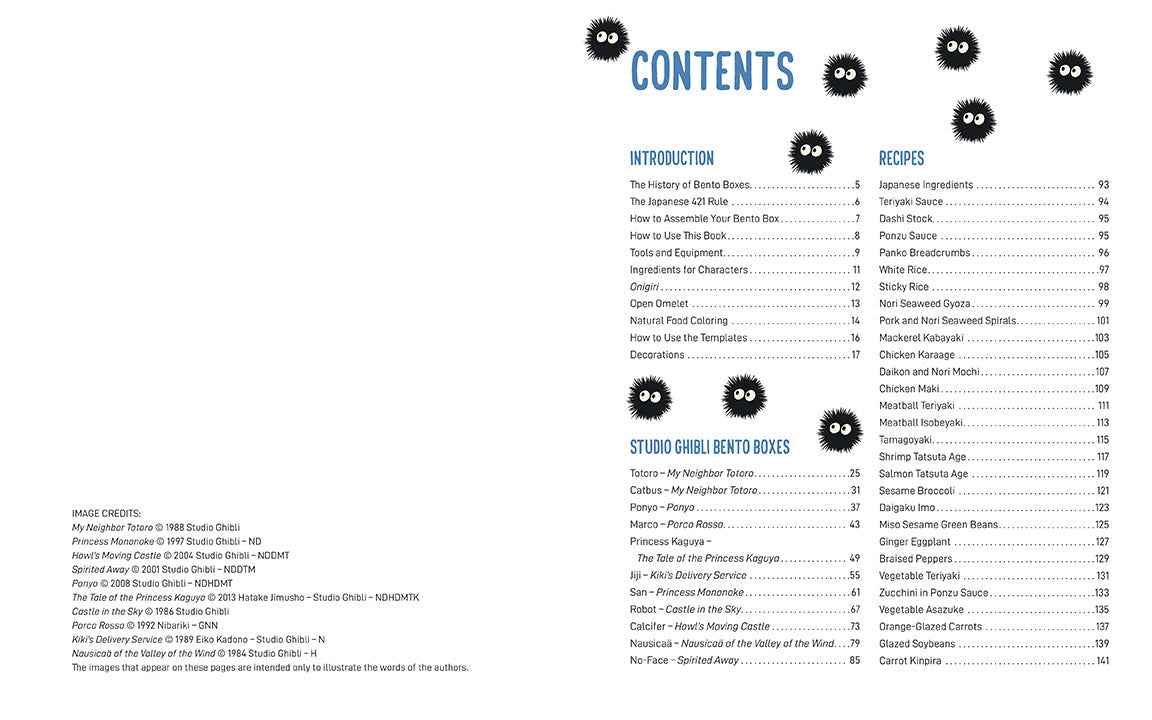 Studio Ghibli Bento Cookbook inside page 1