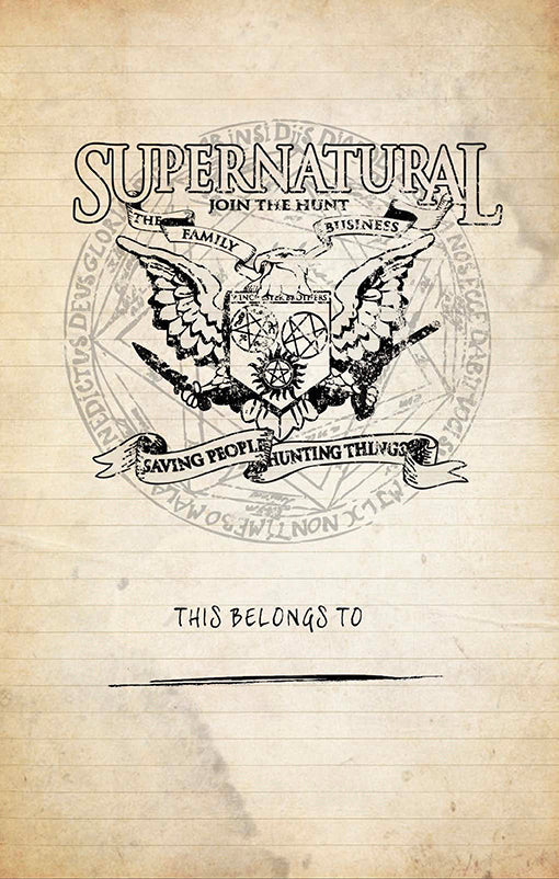 Supernatural: Join the Hunt Hardcover Journal inside page 2