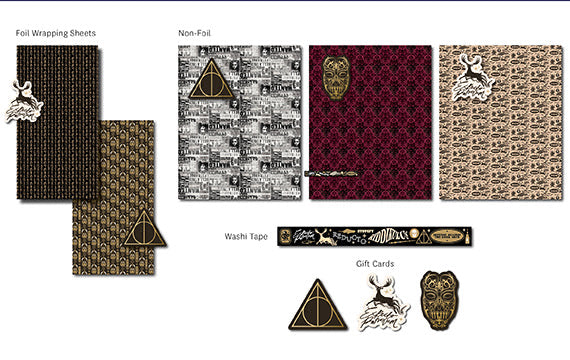 Harry Potter: Dark Arts Gift Wrap Stationery Set inside page 1