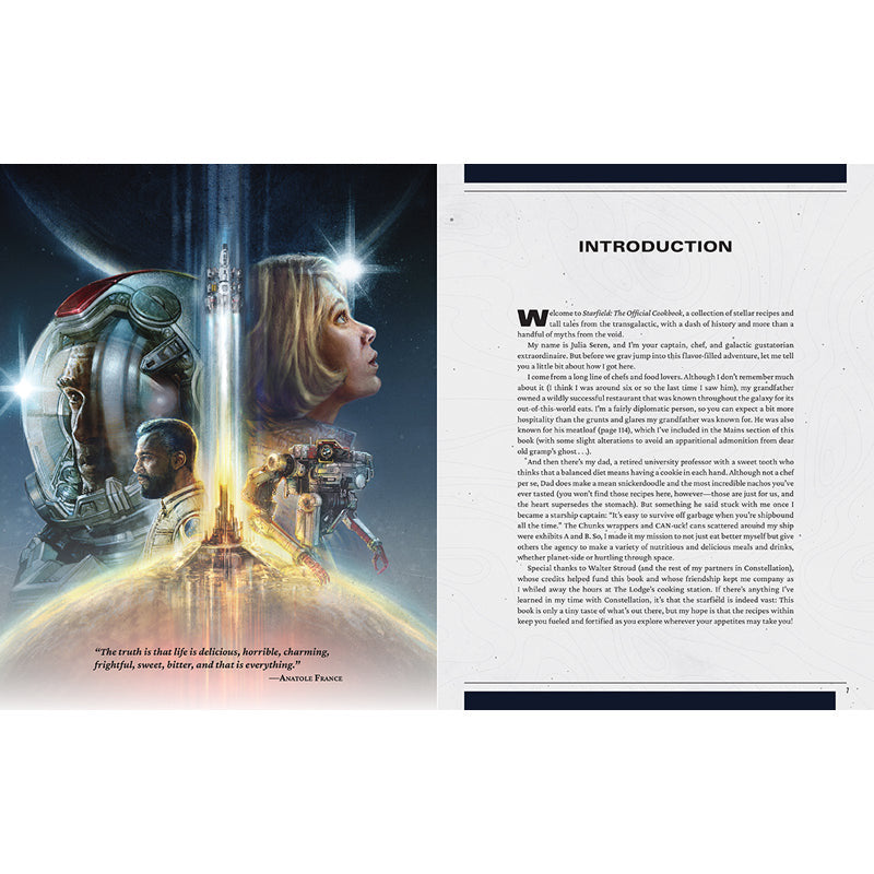 Starfield: The Official Cookbook inside page 1