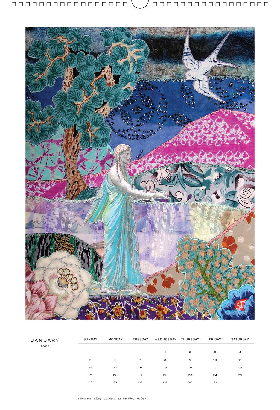2025 Enchanted Worlds Poster Wall Calendar inside page 1