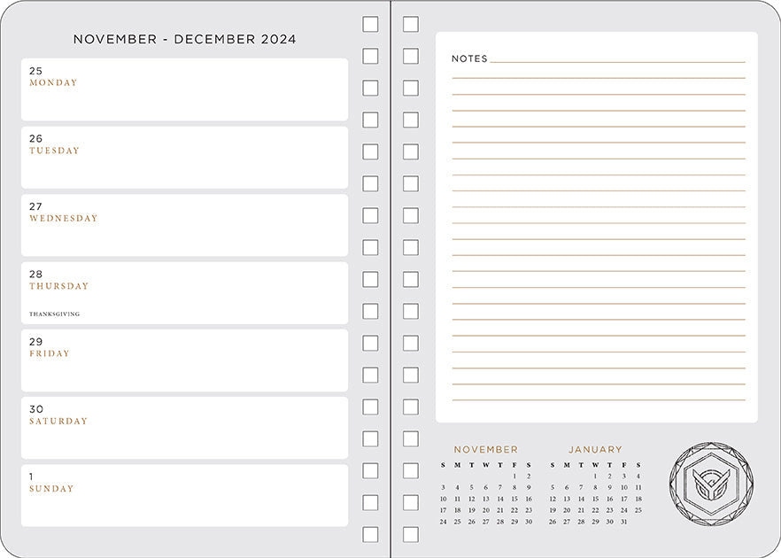 2025 Dune: Part 2 13-Month Weekly Planner inside page 2