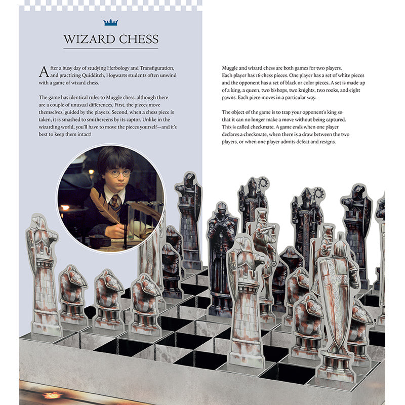 Harry Potter: The Pocket Pop-Up Wizard Chess Set (TRAVEL EDITION) inside page 8