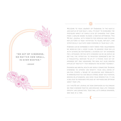 Kindness: A Day and Night Reflection Journal (90 Days) inside page 3