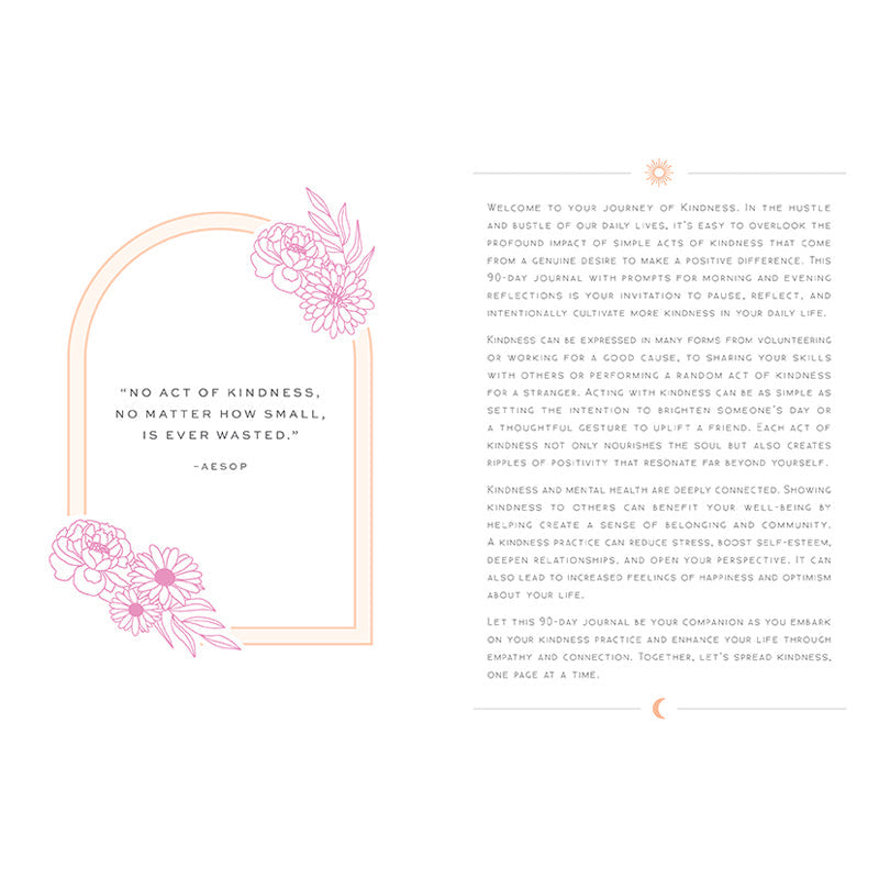 Kindness: A Day and Night Reflection Journal (90 Days) inside page 3
