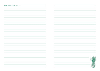 The White Lotus Sewn Notebook Collection (Set of 3) inside page 2