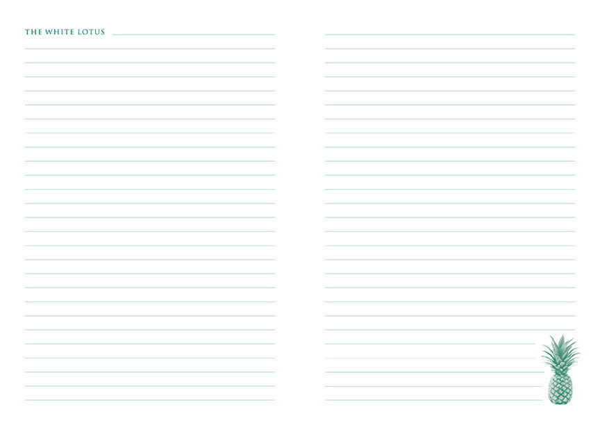 The White Lotus Sewn Notebook Collection (Set of 3) inside page 2