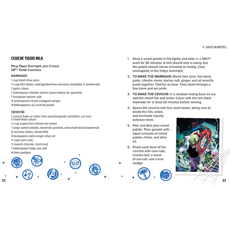 A Taste of Marvel: Snacks inside page 2