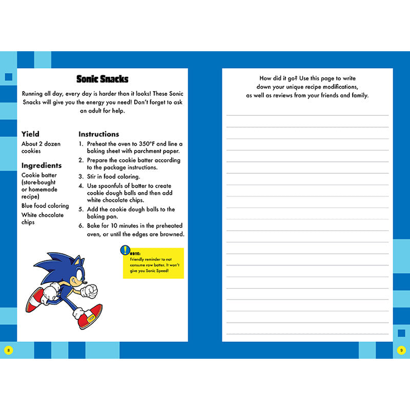 Sonic the Hedgehog Super Awesome Journal inside page 5