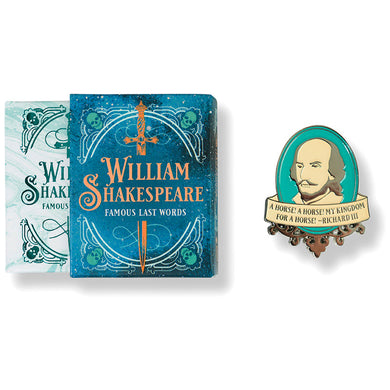William Shakespeare Tiny Book and Pin Set inside page 1