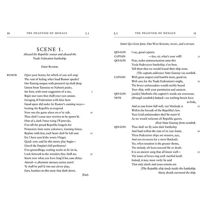 William Shakespeare's The Phantom of Menace: Star Wars Part the First inside page 1