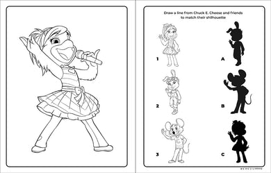 Chuck E. Cheese & Friends Coloring & Activity Book inside page 3