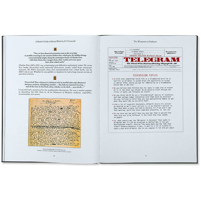 The H. P. Lovecraft Experience (Deluxe Box Set) inside page 2