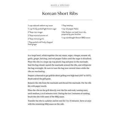 Williams Sonoma Grilling Recipe Deck inside page 10