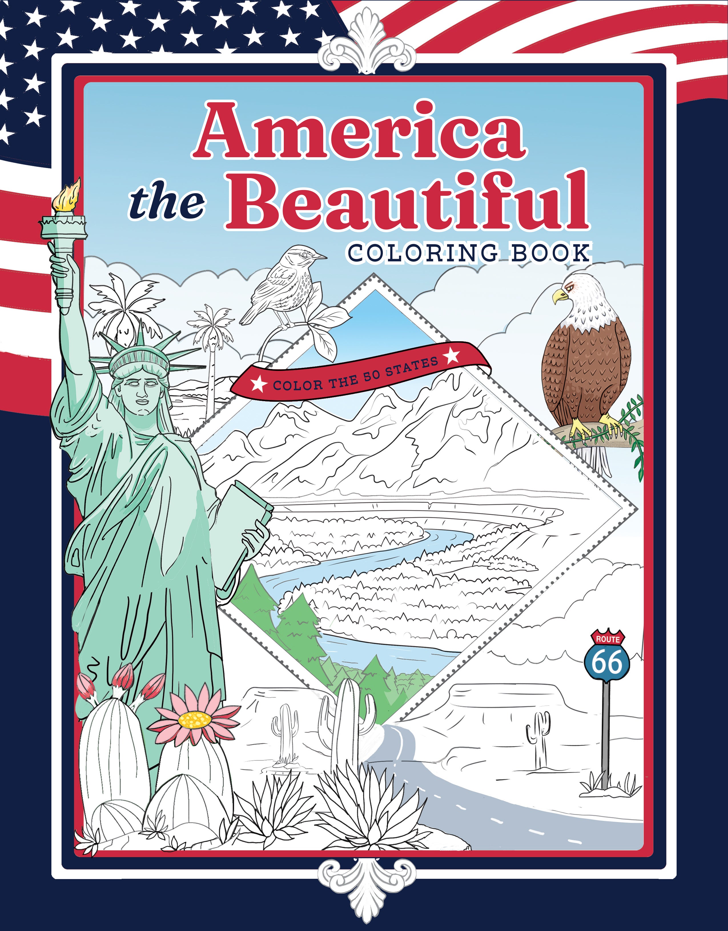 America the Beautiful Coloring Book