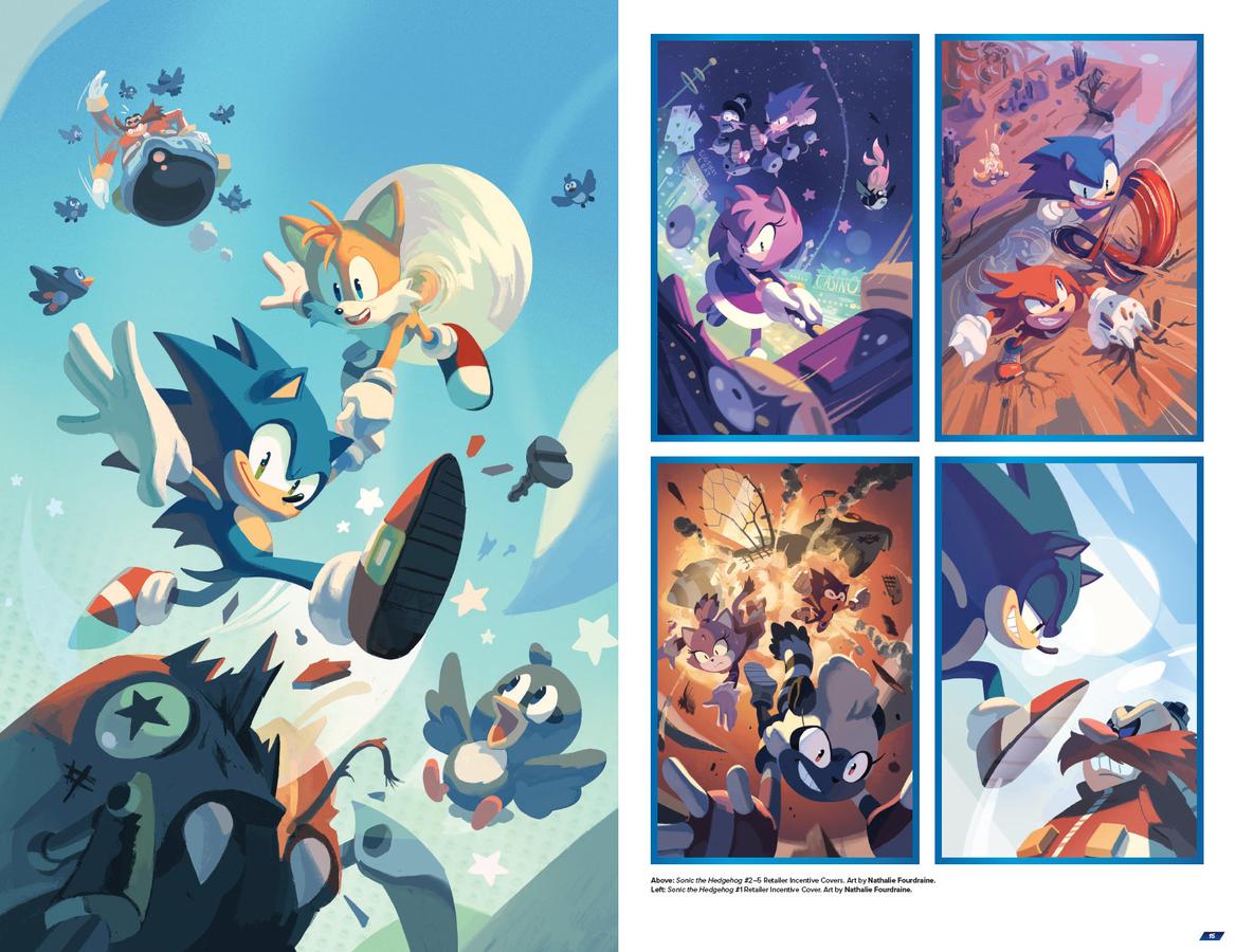 Sonic the Hedgehog: The IDW Comic Covers, Vol. 1 US - Hardback