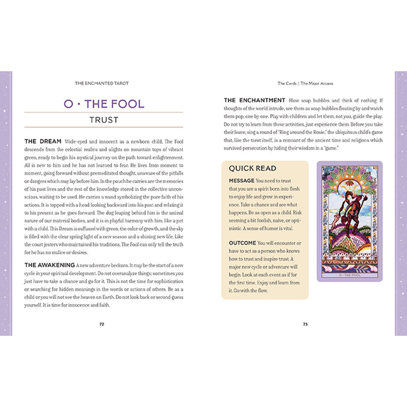 The Enchanted Tarot inside page 7