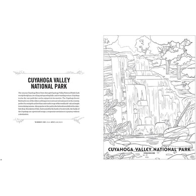 Art of the National Parks Coloring Book Kit inside page 2