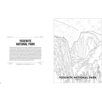 Art of the National Parks Coloring Book Kit inside page 4
