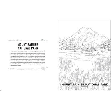 Art of the National Parks Coloring Book Kit inside page 6
