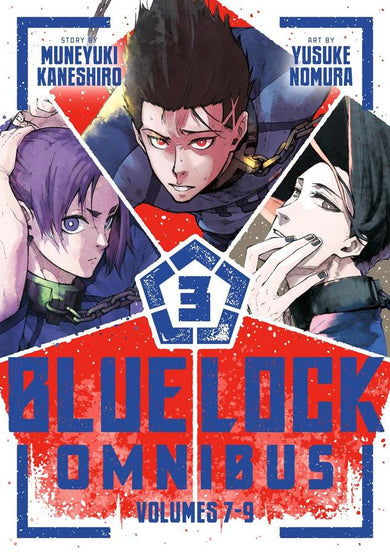 Blue Lock Omnibus 3 (Vol. 7-9)-Manga and East Asian style / tradition comic books-買書書 BuyBookBook