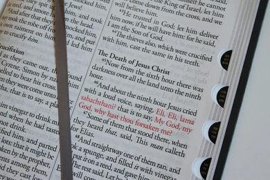 KJV Holy Bible, Giant Print Thinline Large format, Gray Premium Imitation Leather with Ribbon Marker, Red Letter, and Thumb Index US - Paperback / softback