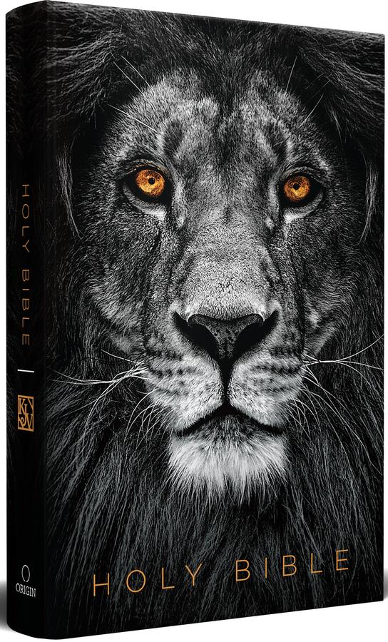 KJV Holy Bible, Large Print, Handy Size format, Hardcover, Lion of Judah, Ribbon Marker, and Red Letter-Religion and beliefs-買書書 BuyBookBook