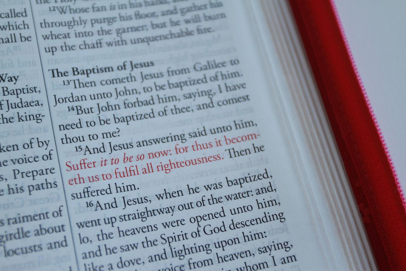 KJV Holy Bible, Large Print Handy Size, Fuchsia Premium Imitation Leather w/Ribbon Marker, Red Letter, Zipper US - Paperback / softback