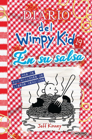 Cover of Diario del Wimpy Kid 19. En su salsa / Diary of a Wimpy Kid #19. Hot Mess (ISBN 9798890983176)