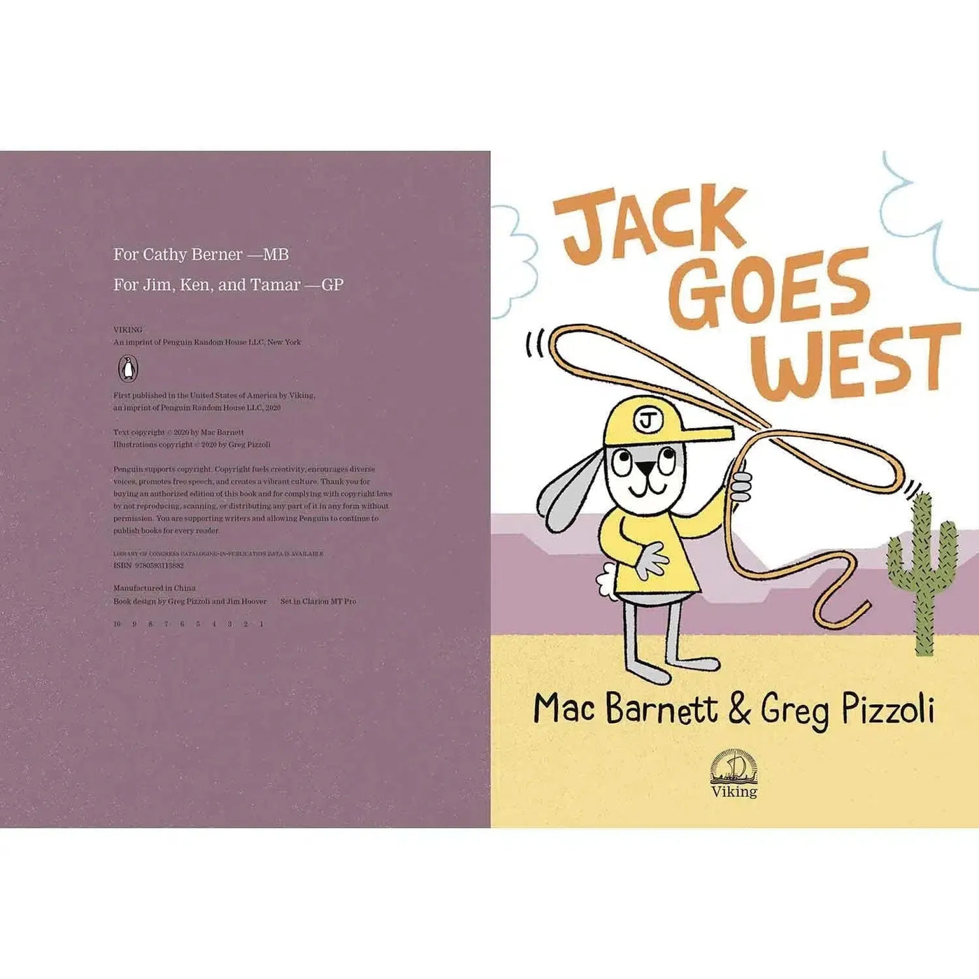Jack Book, A #04 Jack Goes West (Hardcover) (Mac Barnett) PRHUS