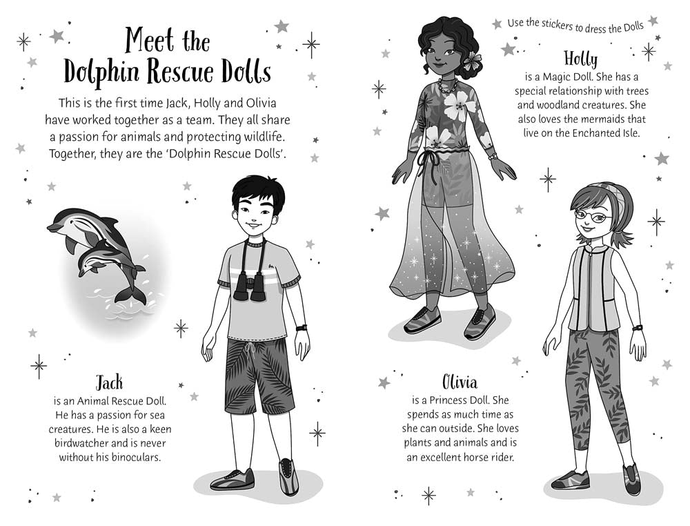 A Sticker Dolly Story: Dolphin Magic (Zanna Davidson) (with Stickers)-Fiction: 歷險科幻 Adventure & Science Fiction-買書書 BuyBookBook