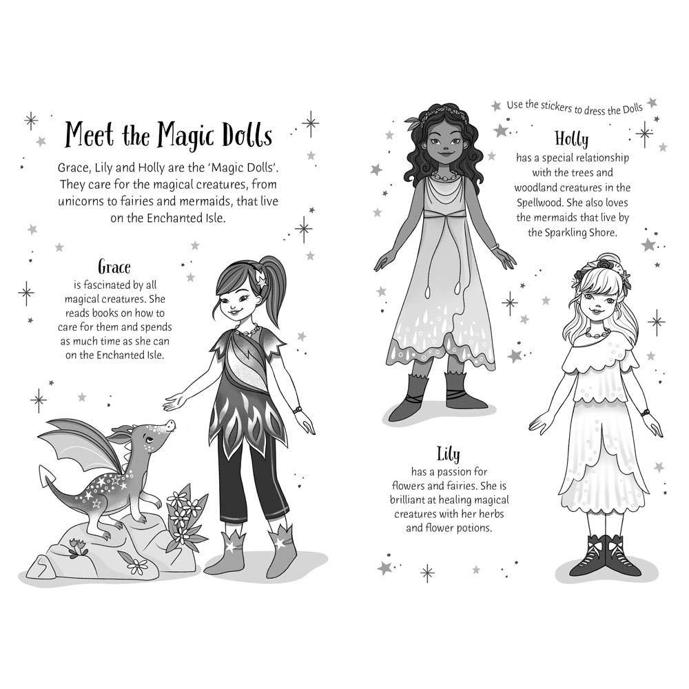 Sticker Dolly Stories #04 Baby Dragon (Zanna Davidson) Usborne