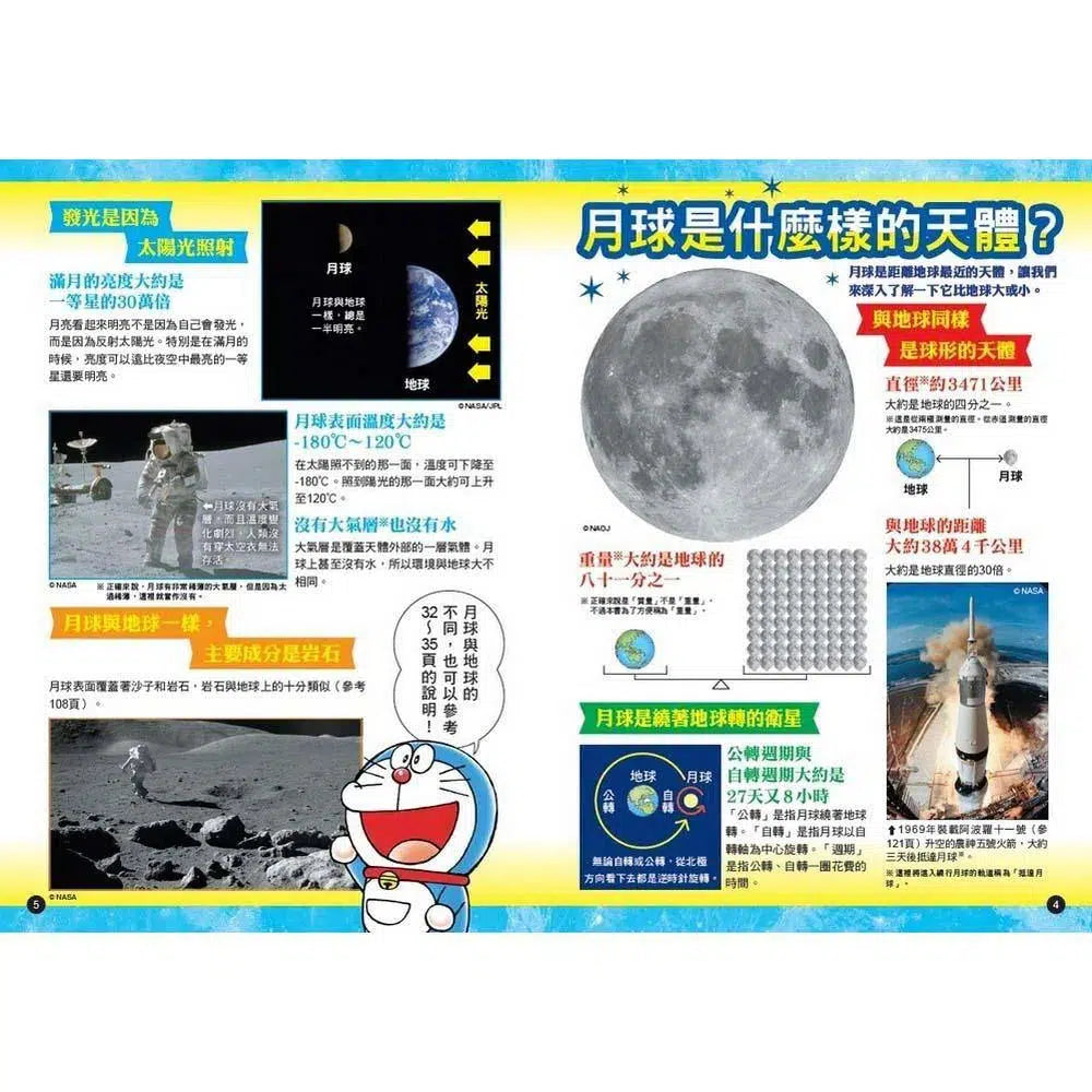 哆啦A夢科學大冒險#01 前進月球勘查號 (藤子·F·不二雄)-非故事: 天文地理 Space & Geography-買書書 BuyBookBook