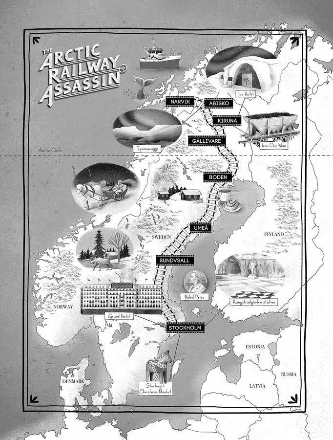Adventures on Trains #6 The Arctic Railway Assassin (M. G. Leonard) - 買書書 BuyBookBook